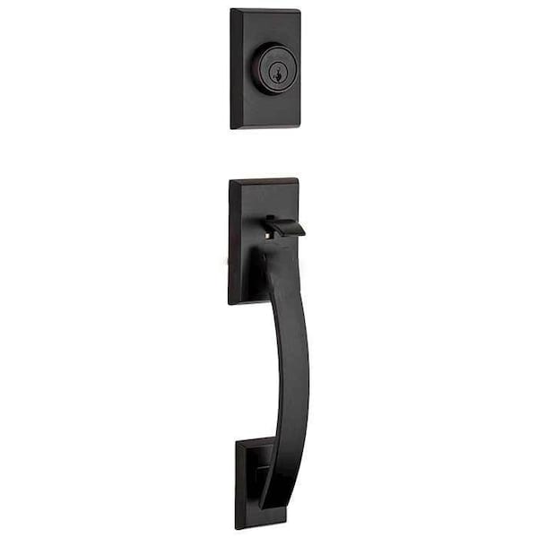 Kwikset Tavaris Exterior Single Cylinder Handleset Trim 800TVH-11P-RCAL-RCS-LIP - main